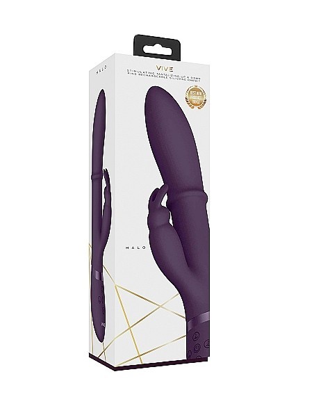 Wibrator Królik Halo - Purple - Wibratory Króliczki - 4