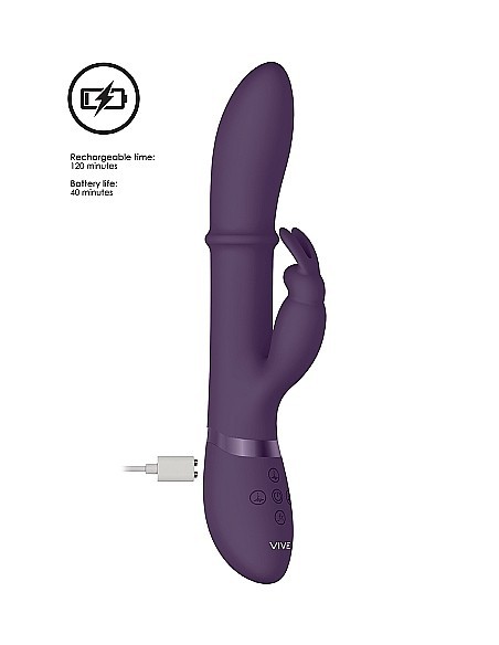 Wibrator Królik Halo - Purple - Wibratory Króliczki - 11