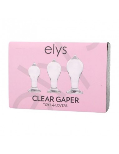 Set di Plug Clear Gaper - Korki analne silikonowe - 4