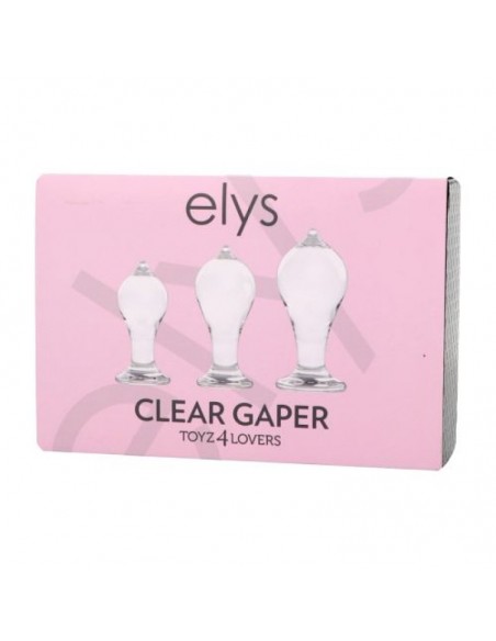 Set di Plug Clear Gaper - Korki analne silikonowe - 4