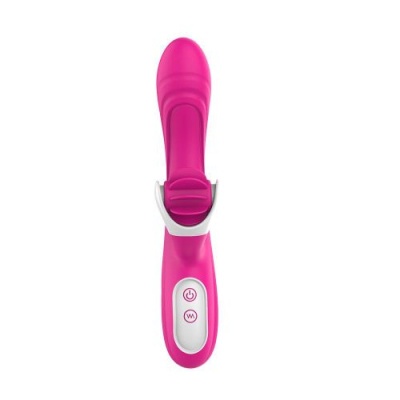 Wibrator króliczy Precious Love 21,9 cm silikon medyczny wodoodporny - 1 2