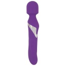 Masażer i wibrator Wand & Pearl – dwufunkcyjny silikonowy stymulator 2w1, 7 trybów wibracji, 3 prędkości obrotowe, 24 cm - 3