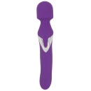 Masażer i wibrator Wand & Pearl – dwufunkcyjny silikonowy stymulator 2w1, 7 trybów wibracji, 3 prędkości obrotowe, 24 cm - 4