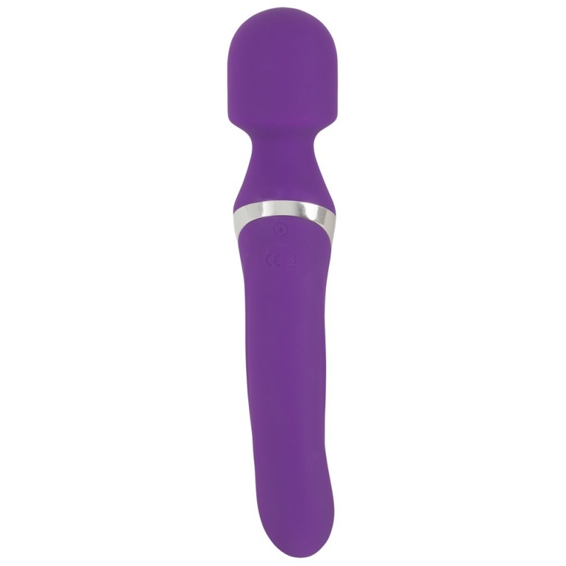 Masażer i wibrator Wand & Pearl – dwufunkcyjny silikonowy stymulator 2w1, 7 trybów wibracji, 3 prędkości obrotowe, 24 cm - 5
