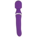 Masażer i wibrator Wand & Pearl – dwufunkcyjny silikonowy stymulator 2w1, 7 trybów wibracji, 3 prędkości obrotowe, 24 cm - 5