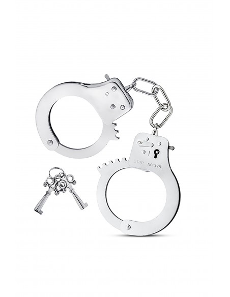 MAI No.38 METAL HANDCUFFS SILVER - Kajdanki erotyczne - 1