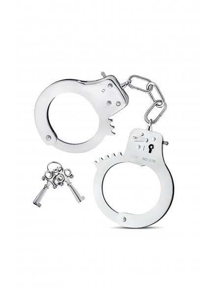 MAI No.38 METAL HANDCUFFS SILVER - Kajdanki erotyczne - 2