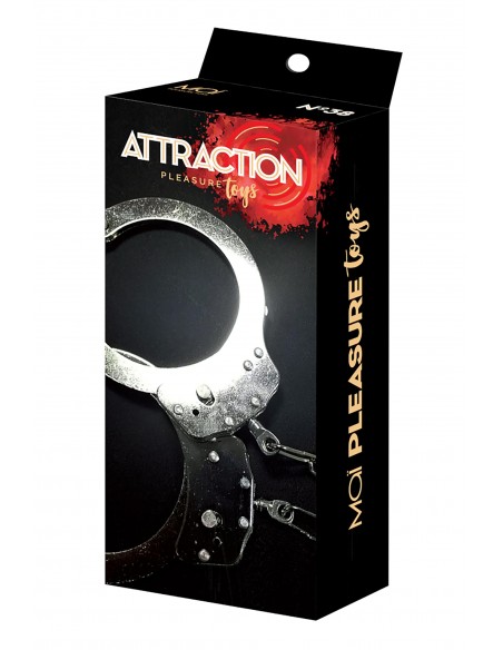 MAI No.38 METAL HANDCUFFS SILVER - Kajdanki erotyczne - 4