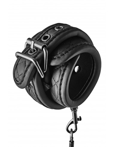 BLAZE HANDCUFF DIAMOND BLACK - Kajdanki erotyczne - 4