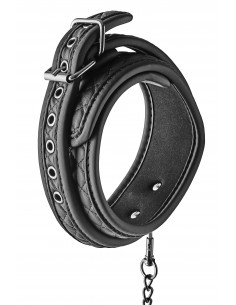 Blaze Collar Leash Diamond Black - Chokery, obroże i smycze - 1 2