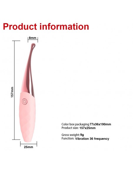 Stymulator-Nana Orgasmic Vibrator - Stymulatory łechtaczki klasyczne - 5