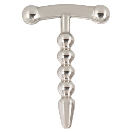 Penisplug Small Anchor – bezszwowy dilator cewki moczowej z 4 kulkami, długość całkowita 5,7 cm - 2