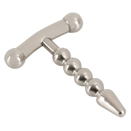 Penisplug Small Anchor – bezszwowy dilator cewki moczowej z 4 kulkami, długość całkowita 5,7 cm - 3