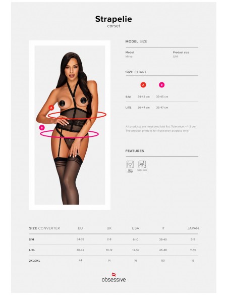 Bielizna Strapelie Gorset I Stringi - Komplety bielizny erotycznej - 7