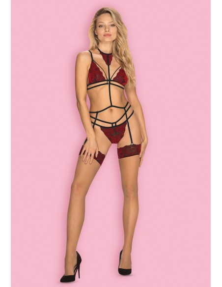 Sugestina komplet 3-częściowy  S/M - Komplety bielizny erotycznej - 3