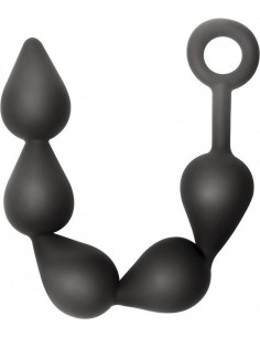 Plug-Anal Beads Black Edition Anal Shuttle - Kulki analne, koraliki analne - 1