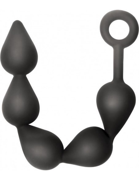 Plug-Anal Beads Black Edition Anal Shuttle - Kulki analne, koraliki analne - 1