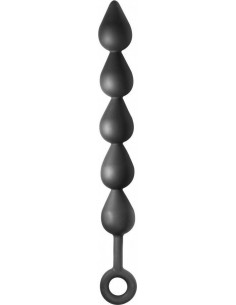 Plug-Anal Beads Black Edition Anal Shuttle - Kulki analne, koraliki analne - 1 2