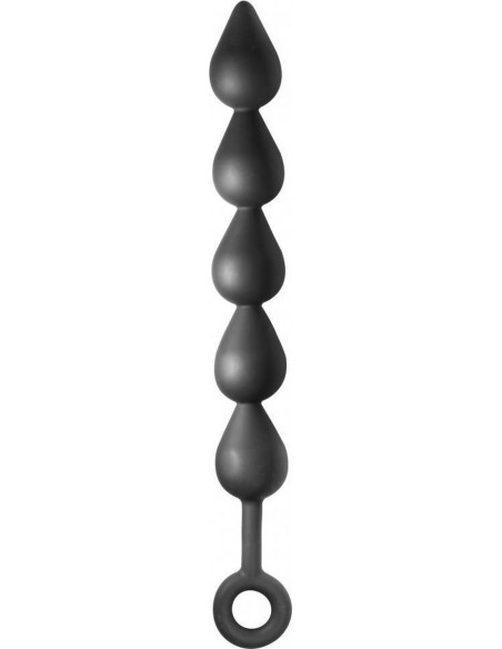 Plug-Anal Beads Black Edition Anal Shuttle - Kulki analne, koraliki analne - 2