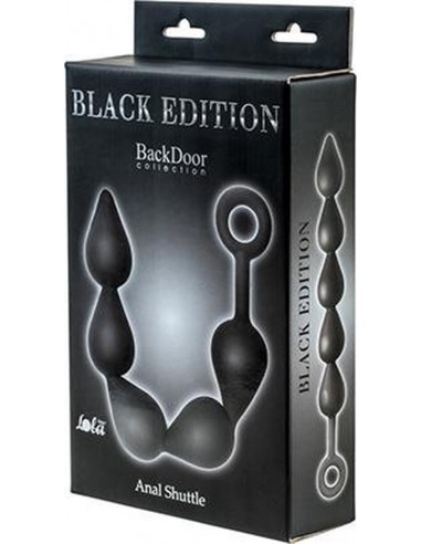 Plug-Anal Beads Black Edition Anal Shuttle - Kulki analne, koraliki analne - 3