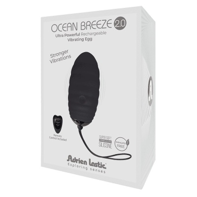 Jajeczko Wibrujące Ocean Breeze 2.0 Czarny Stronger Vibrations - 1 2
