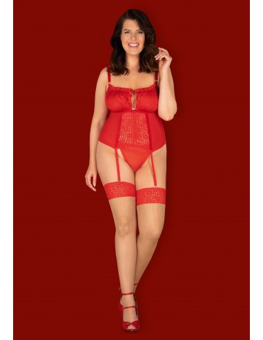 Bielizna-Blossmina gorset i stringi  4XL/5XL - Komplety bielizny erotycznej - 3