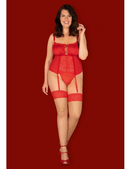 Bielizna-Blossmina gorset i stringi  4XL/5XL - Komplety bielizny erotycznej - 3