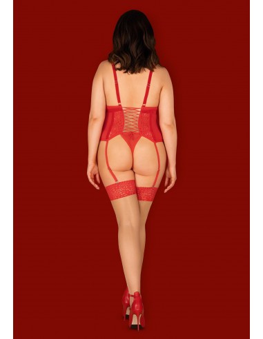 Bielizna-Blossmina gorset i stringi  4XL/5XL - Komplety bielizny erotycznej - 4