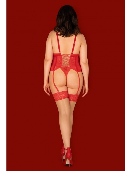 Bielizna-Blossmina gorset i stringi  4XL/5XL - Komplety bielizny erotycznej - 4