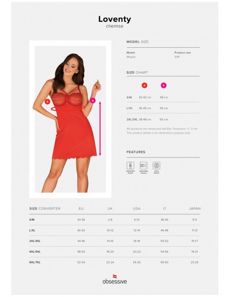 Bielizna-Loventy koszulka i stringi   S/M - Koszule nocne - 7