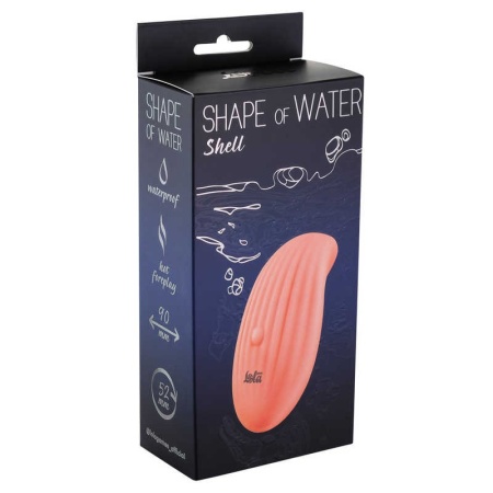 Wibrator Shape of Water Shell - stymulator zewnętrzny z płynnego silikonu, IPX7, 9 cm - 1