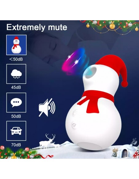 Stymulator- Snowman Red USB 10 functions - Stymulatory łechtaczki klasyczne - 8