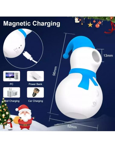 Stymulator- Snowman Blue USB 10 functions - Stymulatory łechtaczki klasyczne - 7