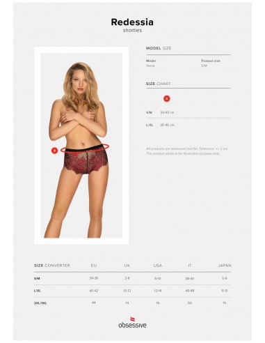 Bielizna-Redessia szorty  S/M - Figi - 9