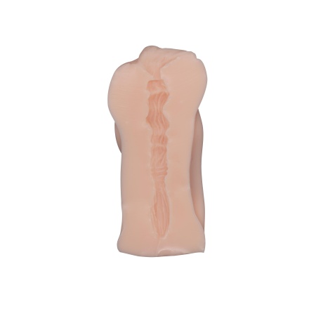 Masturbator waginalny Riley - manualny, z realistyczną teksturą TPE, długość 14,5 cm, elastyczne wejście 0,5-6 cm - 2
