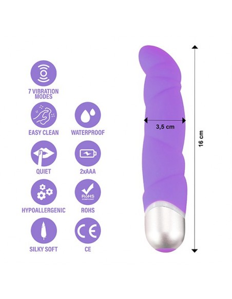 FeelzToys - Gino Vibrator Purple - Wibratory Punktu G - 4
