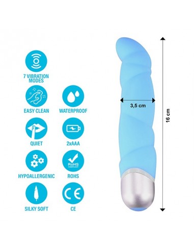 FeelzToys - Gino Vibrator Blue - Wibratory Punktu G - 4