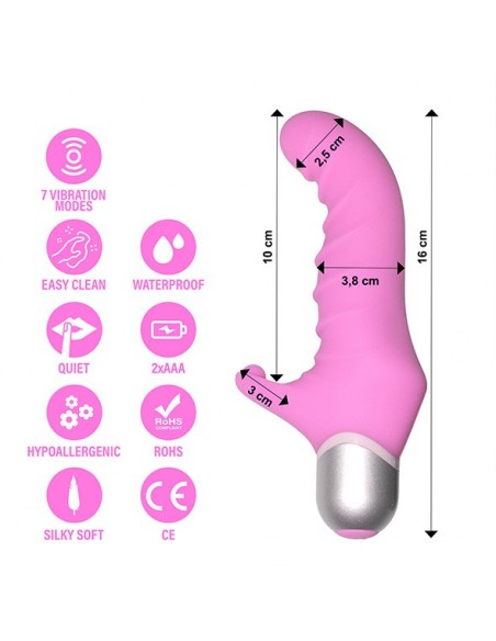 FeelzToys - Fonzie Vibrator Pink - Wibratory Punktu G - 4