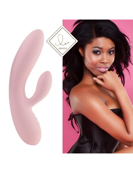 Wielofunkcyjny Wibrator Królik Lea Rabbit Vibrator Soft Pink - Wibratory Króliczki - 2