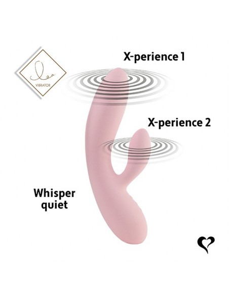 Wielofunkcyjny Wibrator Królik Lea Rabbit Vibrator Soft Pink - Wibratory Króliczki - 6