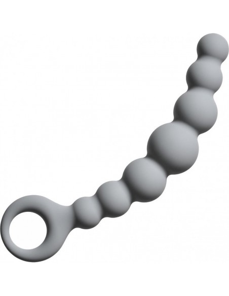 Plug-Anal Beads Flexible Wand Grey - Kulki analne, koraliki analne - 1