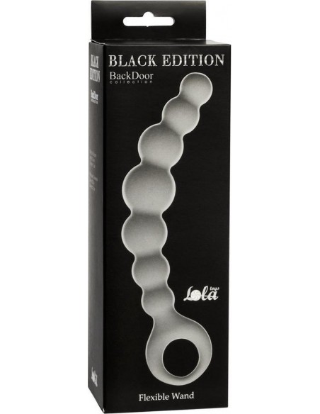Plug-Anal Beads Flexible Wand Grey - Kulki analne, koraliki analne - 2