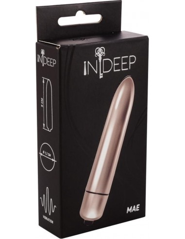 Wibrator Vibrobullet Indeep Mae Silver - Wibratory Klasyczne - 1