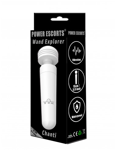 Wand Explorer-Chanti-Wibrator 15cm-White - Stymulatory łechtaczki klasyczne - 1