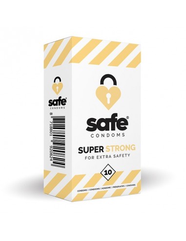 SAFE - Condoms Super Strong for Extra Safety (10 pcs) - Prezerwatywy klasyczne - 1