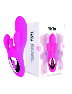FeelzToys - TriVibe G-Spot Vibrator with Clitoral / Labia Stimulation Pink - Wibratory Punktu G - 1