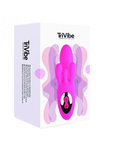 FeelzToys - TriVibe G-Spot Vibrator with Clitoral / Labia Stimulation Pink - Wibratory Punktu G - 5