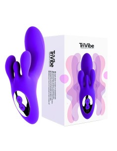 FeelzToys - TriVibe G-Spot Vibrator with Clitoral / Labia Stimulation Purple - Wibratory Punktu G - 1