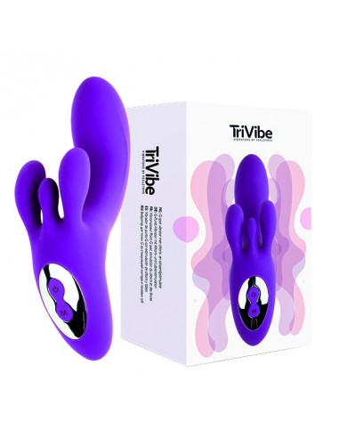 FeelzToys - TriVibe G-Spot Vibrator with Clitoral / Labia Stimulation Purple - Wibratory Punktu G - 1