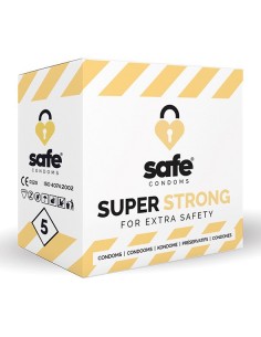 SAFE - Condoms Super Strong for Extra Safety (5 pcs) - Prezerwatywy klasyczne - 1